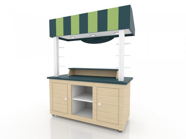 MOD-1196 Trade Show Product Kiosk with Graphics -- Back
